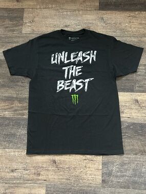 Rare Vintage Y2K Monster Energy Drink Unleash The Beast Shirt Sz Large